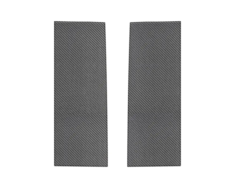 Carbon fiber pillar accent overlays for Jeep Gladiator 2019-2024 with two rectangles