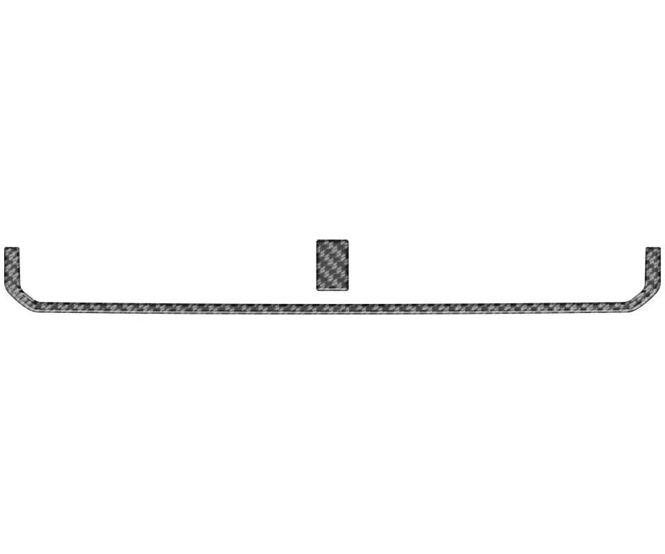 Carbon fiber vent accent overlay for 2023-2024 Chevrolet Colorado and GMC Canyon center A.C. vent