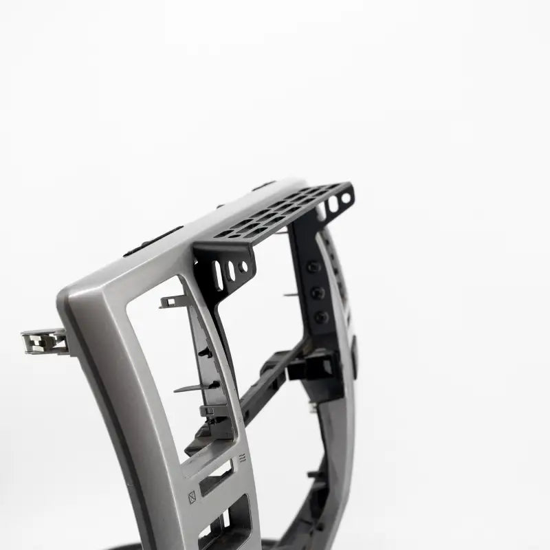 Close-up of 4th Gen 4Runner modular dash accessory mount on a silver console frame, highlighting its slim aluminum design.