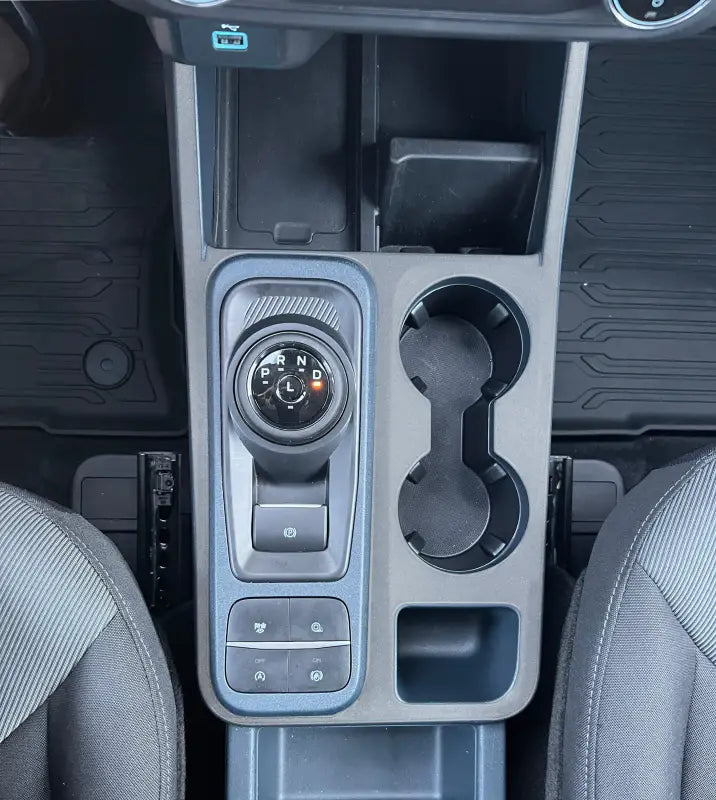 Center console surround accent overlay for Ford Maverick 2022-2024 interior customization