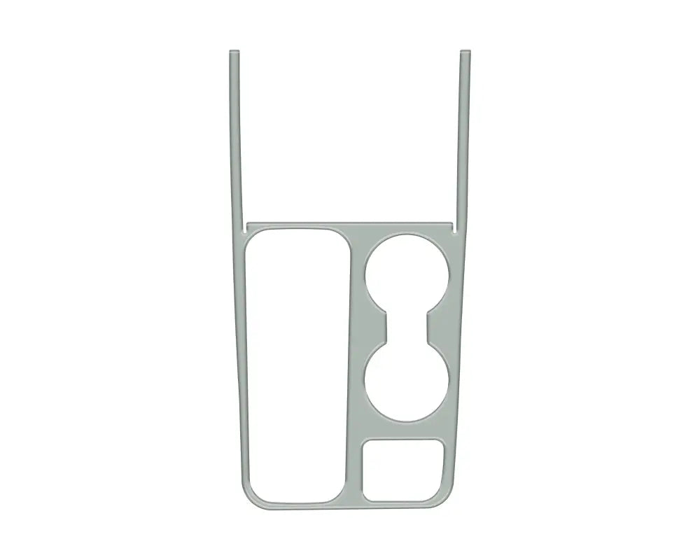 Gray car console trim for 2022-2024 Ford Maverick center console surround accent overlay