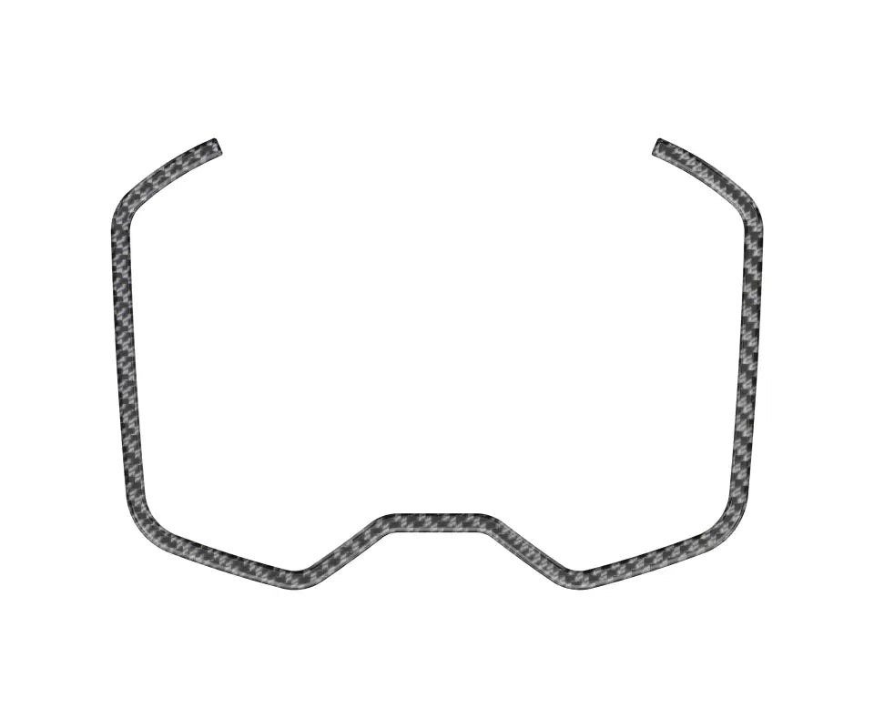 Carbon fiber center cupholder accent trim for 2019-2024 Toyota Rav4, designed for easy installation and enhanced interior aesthetics.