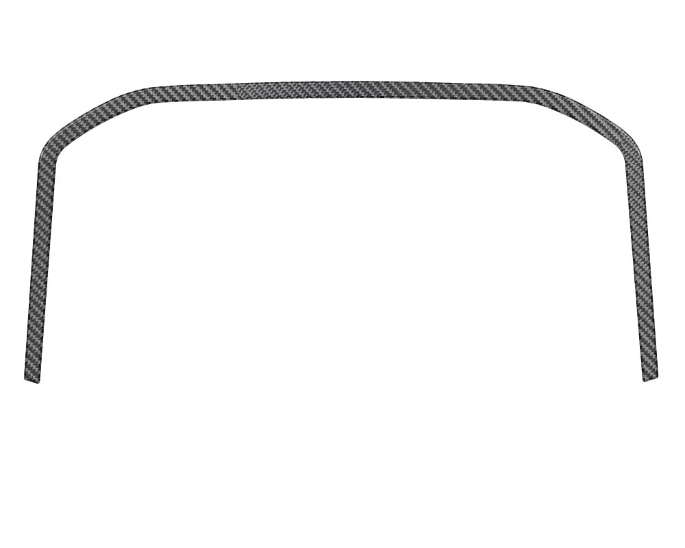 Carbon fiber-patterned center dash accent trim for Ford F-150 2021-2024