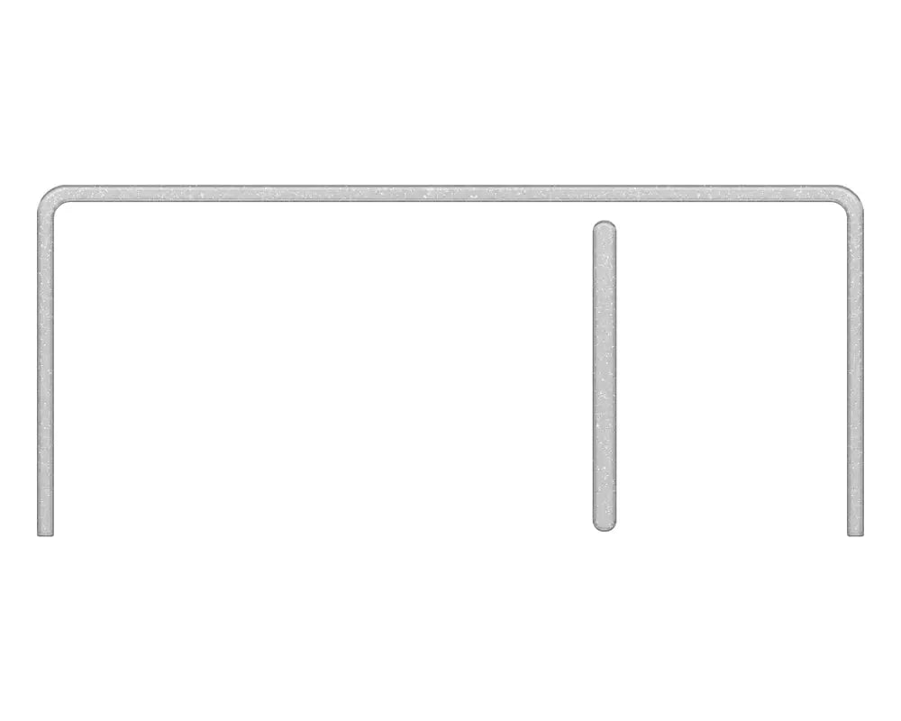 Gray metal parallel bars as center display screen accent overlays for Ford Maverick 2022-2024