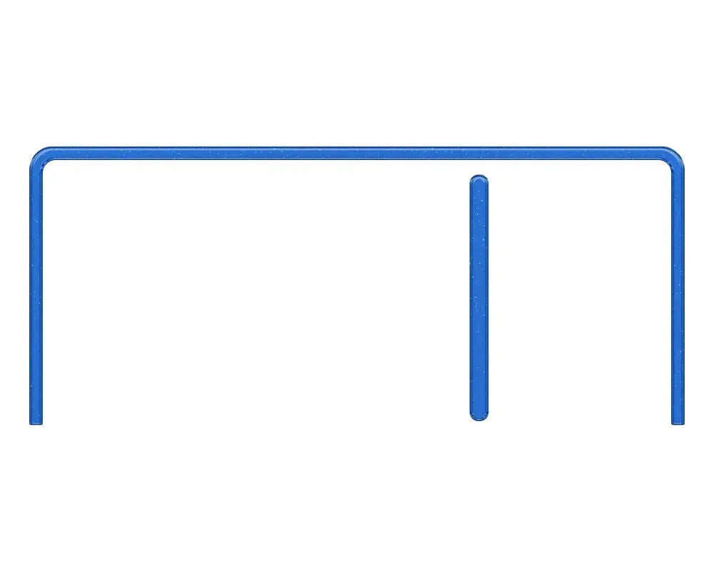 Blue metal parallel bars as center display screen accent overlays for Ford Maverick 2022-2024
