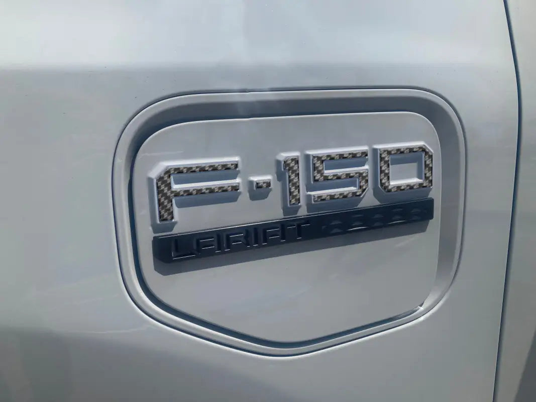 Ford F-150 Lightning emblem on charge port lid for 2022-2024 model replacement