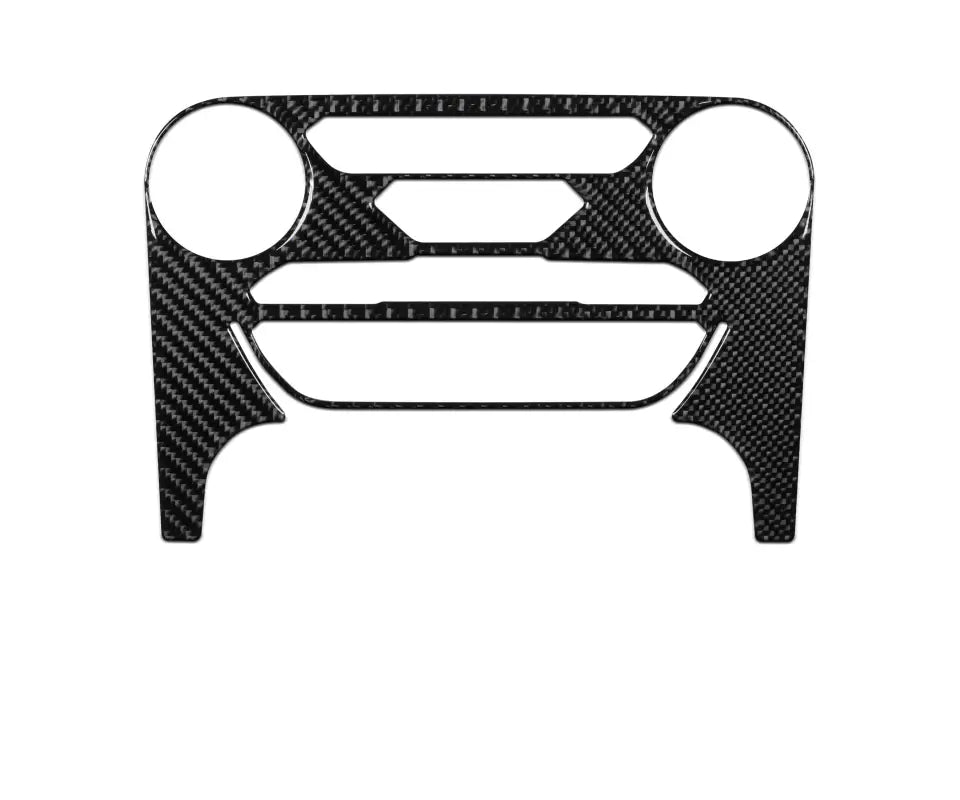 Carbon fiber climate control accent overlay for Ford Ranger 2019-2023 dashboard trim