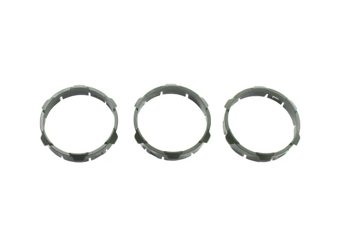 Gray slotted climate control rings made from injection molded ABS for 16-23 Tacoma