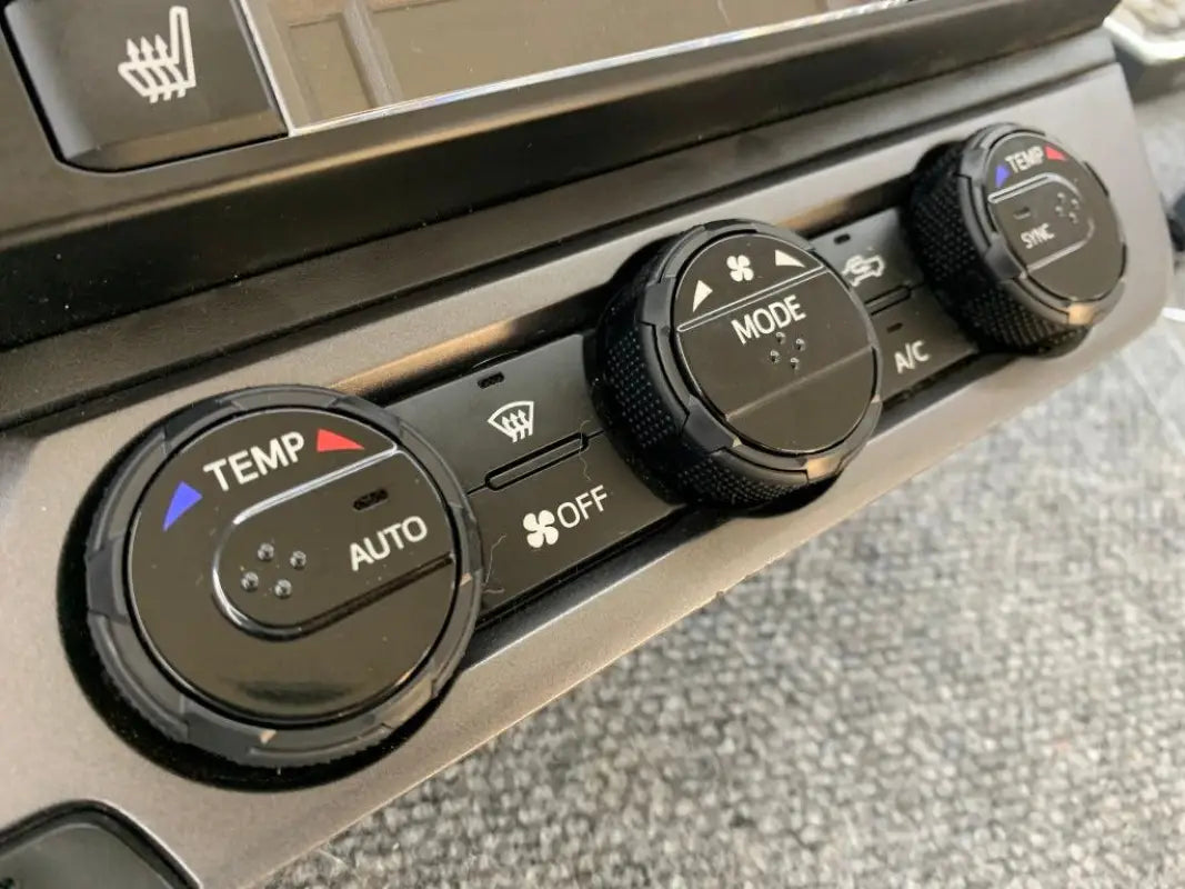 Car climate control panel with injection molded ABS climate control rings for Tacoma 16-23