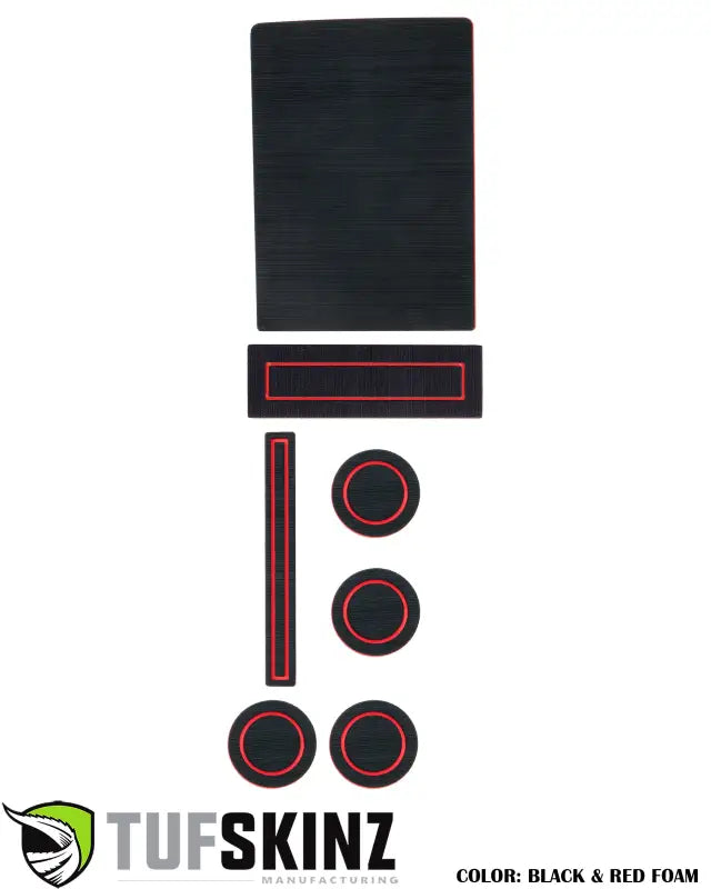 40/Console/40 Seats Console Shifter w/o Center dash speaker Inserts Fits 2015-2016 Ford F-150 Black/Red