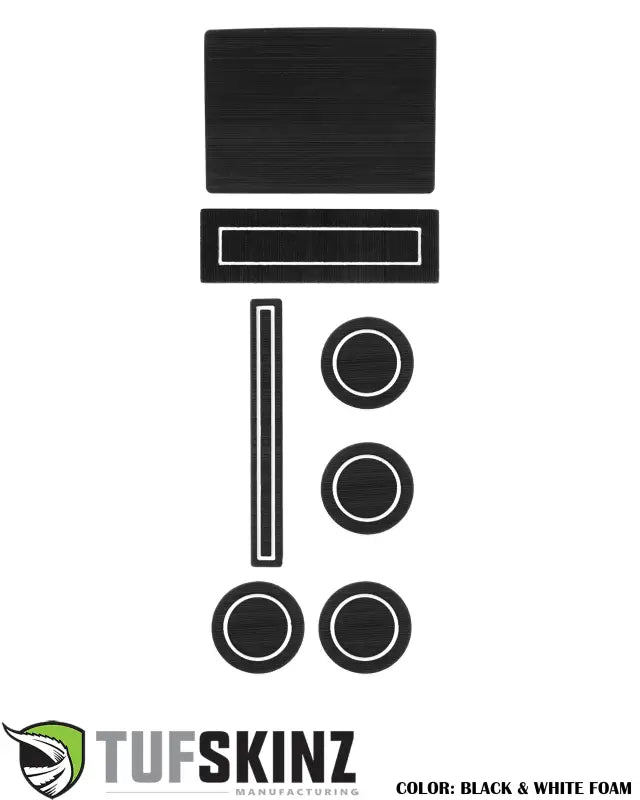 40/Console/40 Seats Console Shifter w/Center dash speaker Inserts Fits 2015-2016 Ford F-150 Black/White