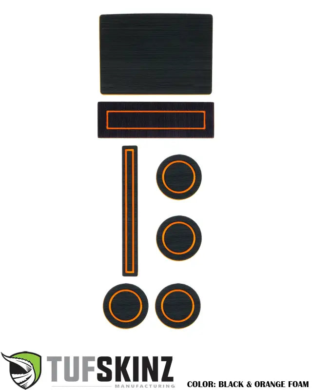 40/Console/40 Seats Console Shifter w/Center dash speaker Inserts Fits 2015-2016 Ford F-150 Black/Orange