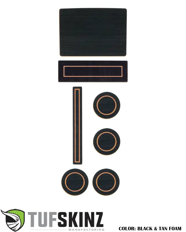 40/Console/40 Seats Console Shifter w/Center dash speaker Inserts Fits 2015-2016 Ford F-150 Black/Tan