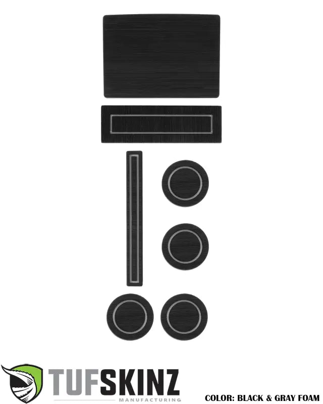 40/Console/40 Seats Console Shifter w/Center dash speaker Inserts Fits 2015-2016 Ford F-150 Black/Gray