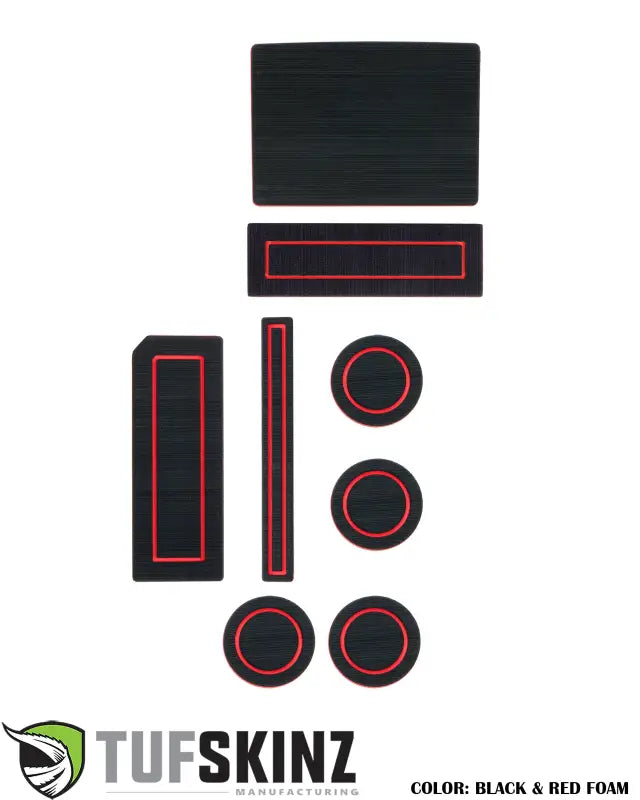 40/Console/40 Seats Steering Column Shifter w/Center dash speaker Inserts Fits 2015-2016 Ford F-150 Black/Red