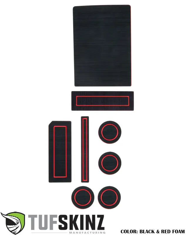 40/Console/40 Seats Steering Column Shifter w/o Center dash speaker Inserts Fits 2015-2016 Ford F-150 Black/Red