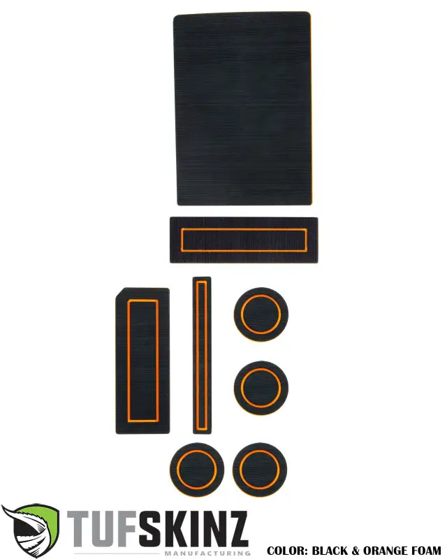 40/Console/40 Seats Steering Column Shifter w/o Center dash speaker Inserts Fits 2015-2016 Ford F-150 Black/Orange