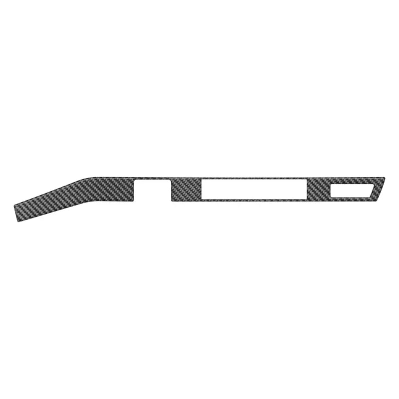 Digital Climate Display Accent Trim in carbon fiber design, showcasing its precise cut and compatibility with 2016-2023 Toyota Tacoma models.