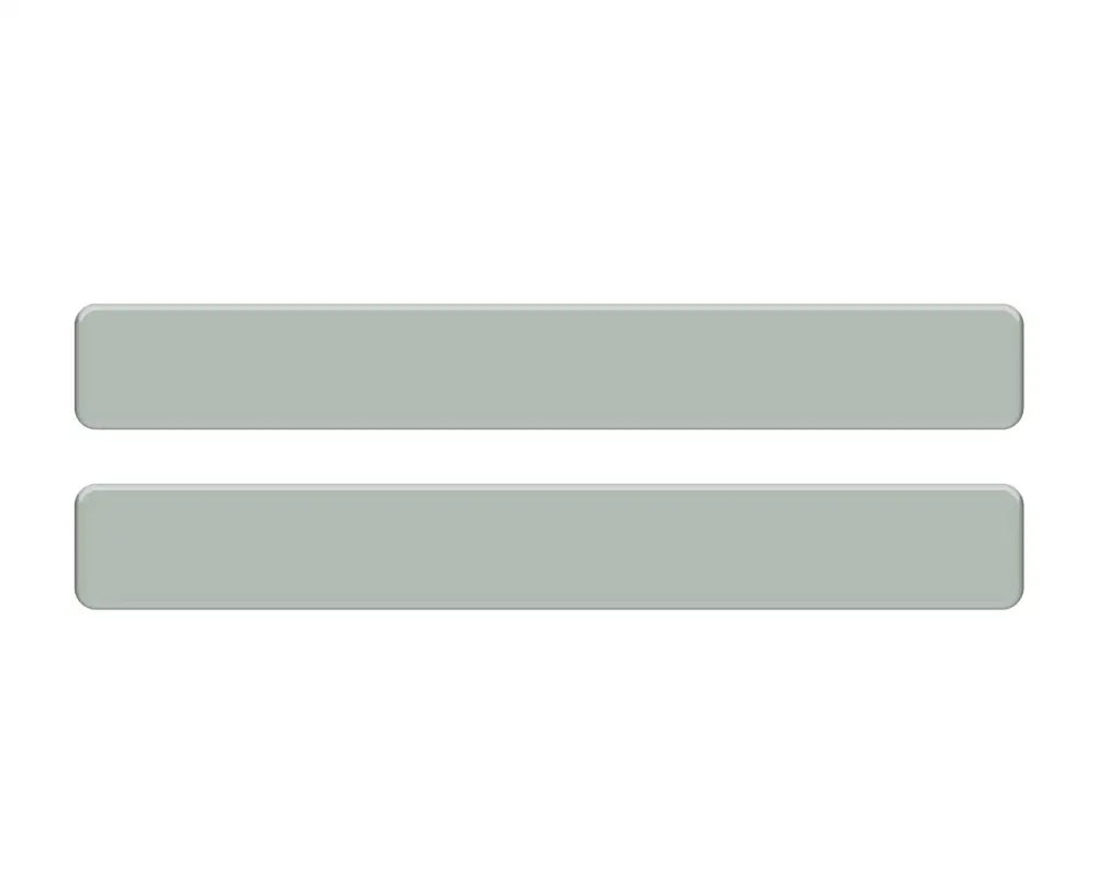 Gray equals sign on door sill overlays for 2022-2024 Ford Maverick door sill protection