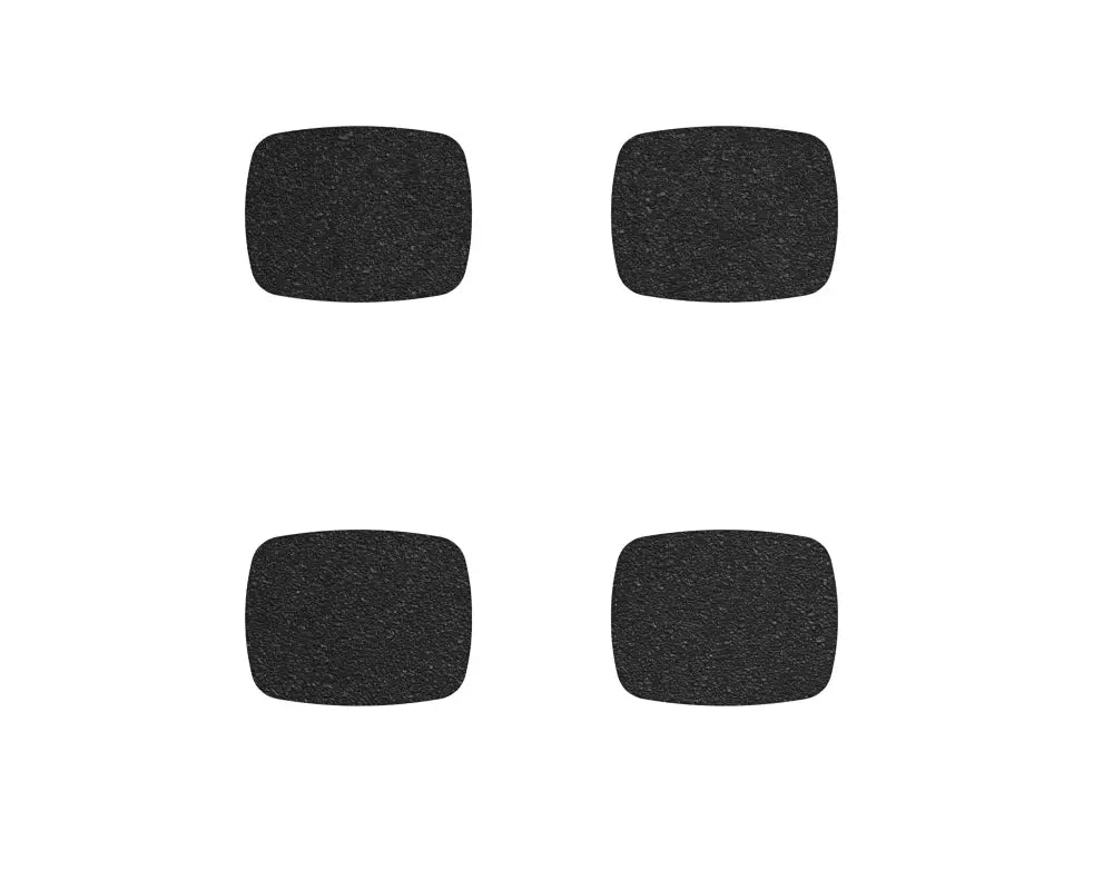 Set of four black textured door handle protective inserts compatible with Toyota Tacoma and 4Runner models, displayed on a white background.