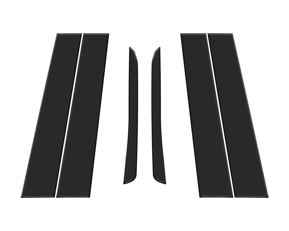 Black door pillar accent overlays for Ford Maverick 2022-2024 door pillar trim