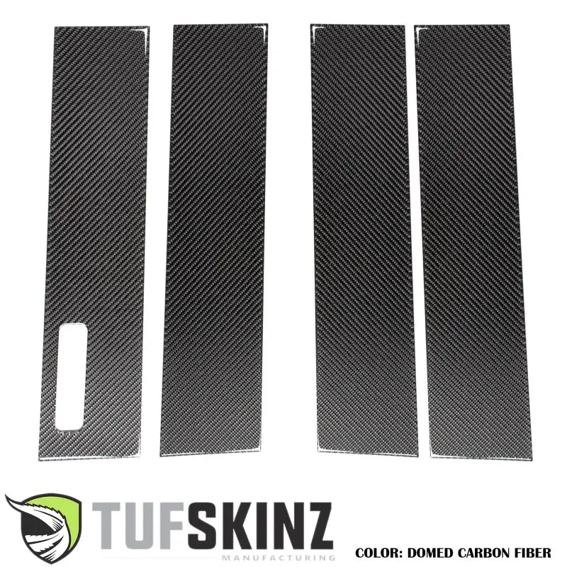 Carbon fiber interior trim for Ford Super Duty door pillars 2017-2022