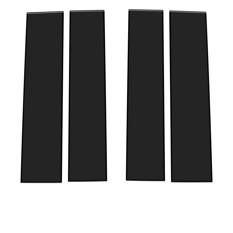 Four black rectangular pillars for Ford Super Duty door accent trim 2017-2022