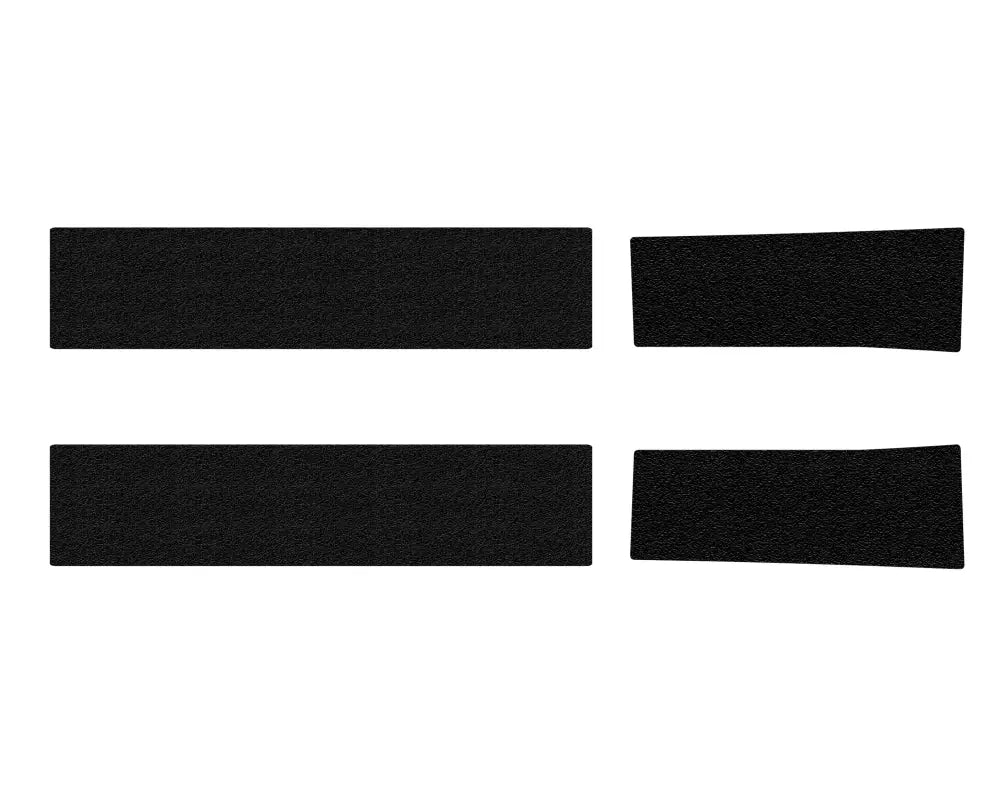 Black textured door sill protection overlays for Ford Bronco Sport 2021-2024