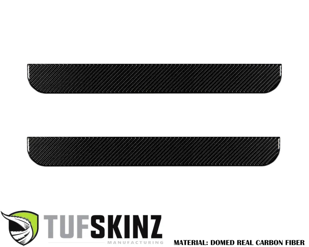Carbon fiber door sill protection overlays for 2019-2023 Ford Ranger door sills