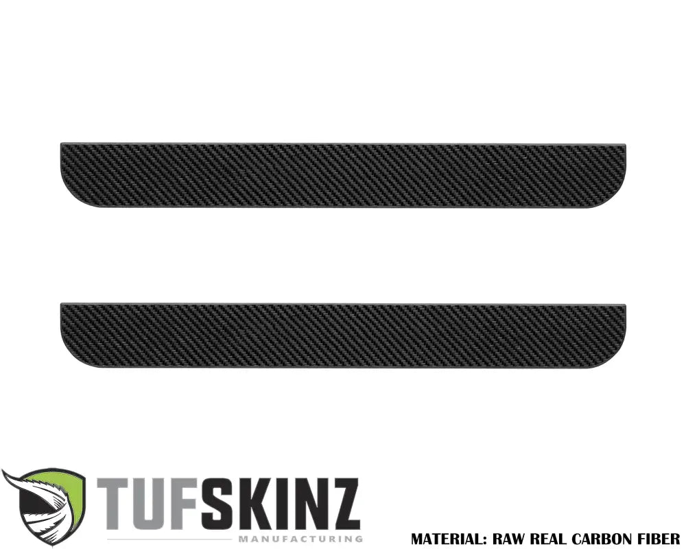 Two carbon fiber door sill protection overlays for 2019-2023 Ford Ranger