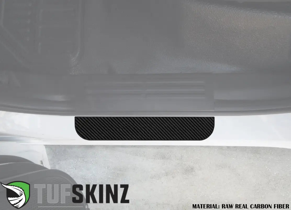 SuperCrew Rear Door Sill Trim Accent Trim Fits 2019-2020 Ford Ranger Real Carbon Fiber(Raw)