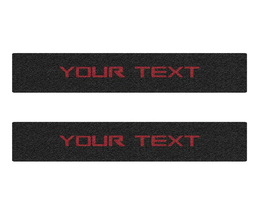Textured black door sill protection overlays for Chevrolet Colorado 2015-2022