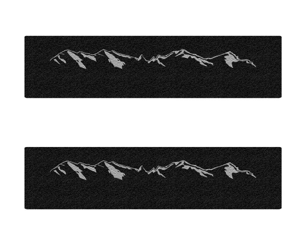Mountains mountain range decals for door sill protection overlays on Ford Ranger 2019-2023