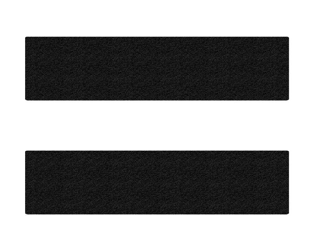 Black textured door sill protection overlays for Ford Ranger 2019-2023