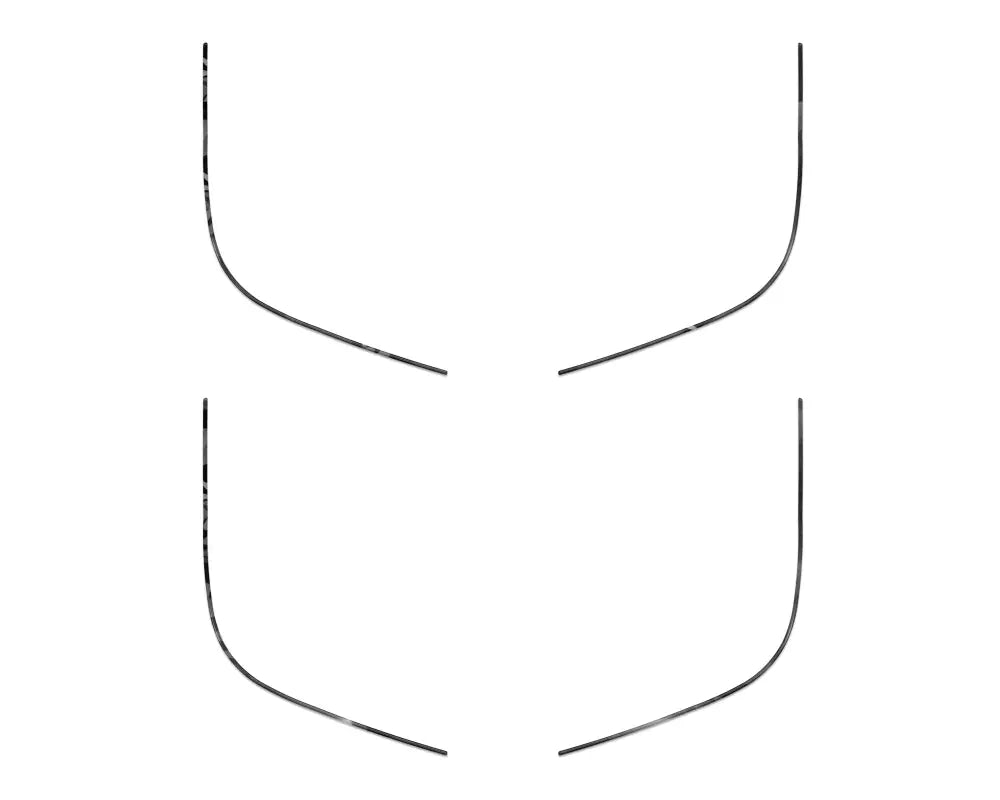 Abstract abdominal muscle outline as door speaker accent overlay for Ford Bronco Sport