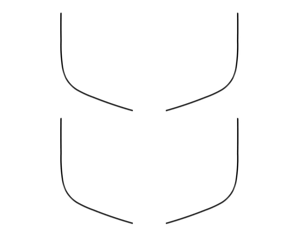 Abstract six-pack outline for door speaker accent overlays on Ford Bronco Sport