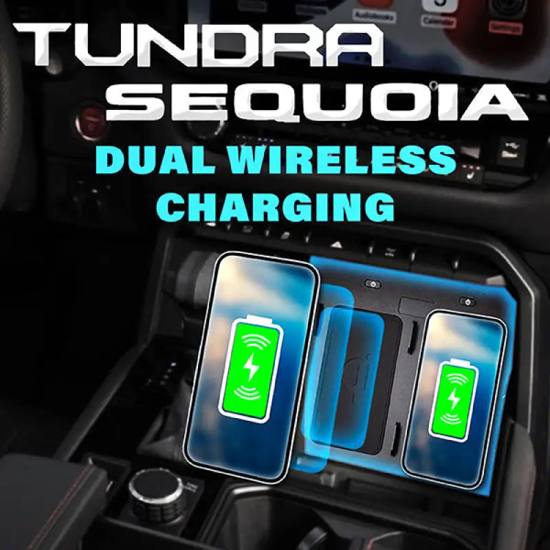 Dual Wireless Phone Charger for 2022+ Toyota Tundra & 2023+ Toyota Sequoia - Other