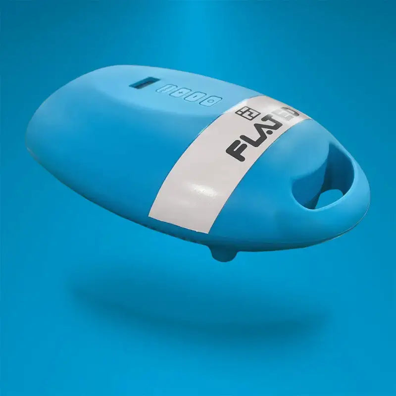 Side view of the electric air-pump showcasing its ergonomic handle, digital display, and sleek blue design for off-road inflation needs.
