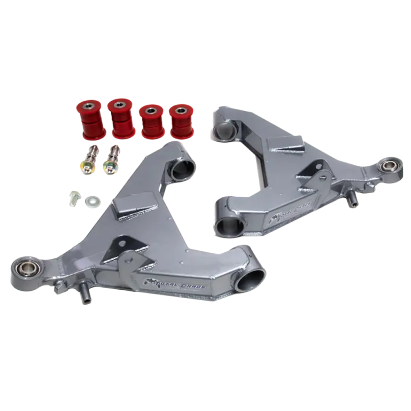 3rd Gen Tundra Expedition Series Lower Control Arms by Total Chaos with uniball joints, urethane bushings, and mounting hardware.