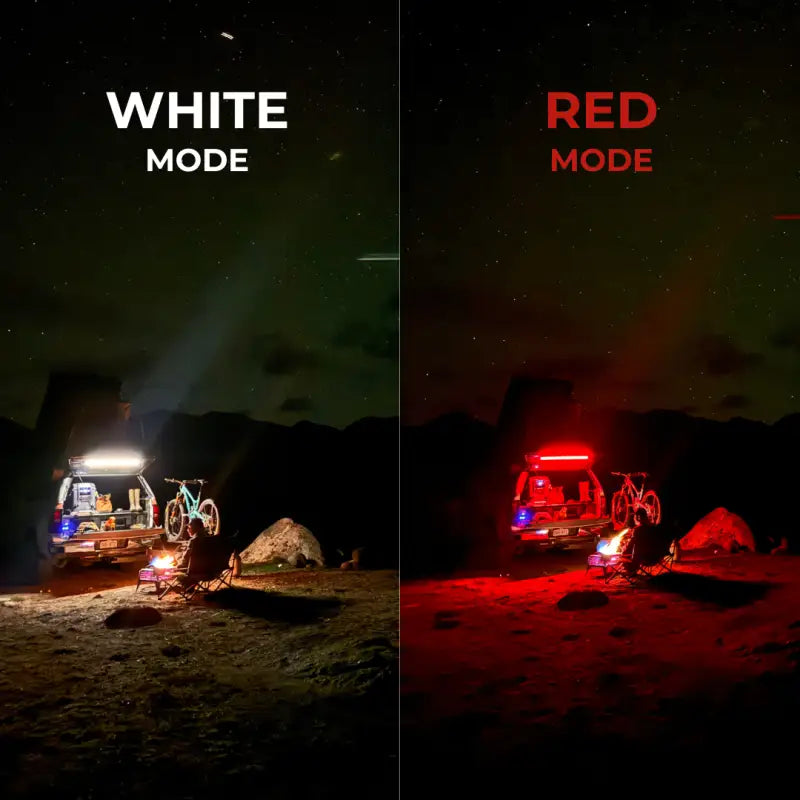 Dual-mode F-Series 40’’ Light with add 360-degree rotation and red light for camping