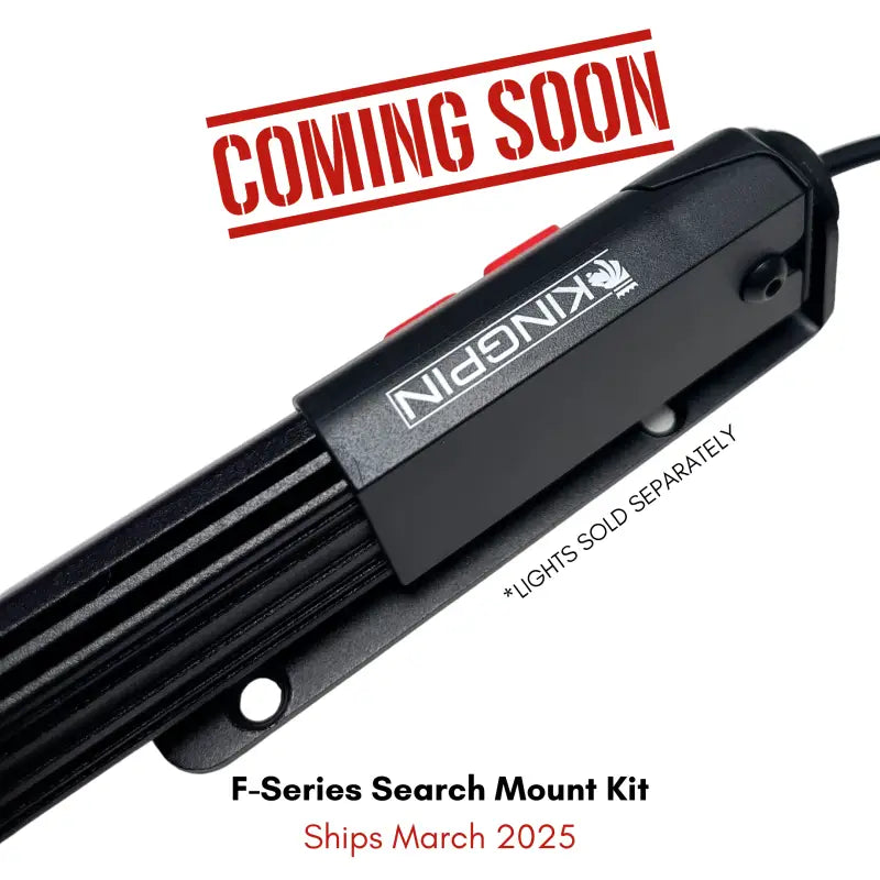 Black Search Mount Kit with 360-degree rotation and red light for F-Series 40 Light