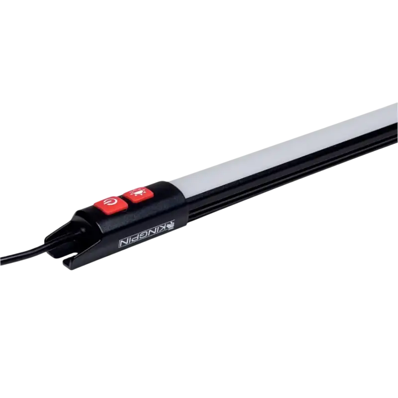 LED light bar with red buttons on F-Series 40’’ Light featuring add 360-degree rotation and red light