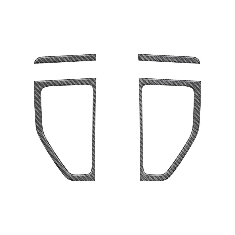 Carbon fiber interior trim pieces for Ford Maverick fender emblem overlays upgrade