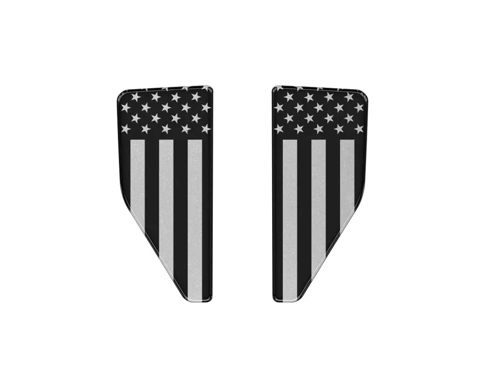 American flag-themed decals for Fender Emblem Pocket Inserts on Ford Maverick