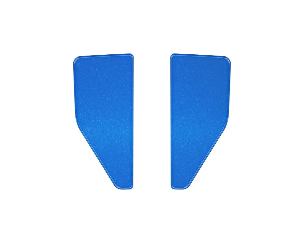 Blue angular panels for Fender Emblem Pocket inserts on Ford Maverick 2022-2024