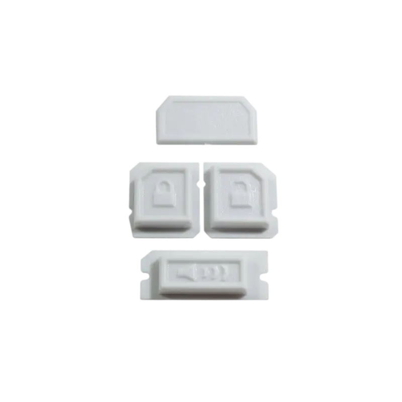 FlipFob 4Runner Pack - White Button Set with LOCK, UNLOCK, PANIC, and blank buttons. Perfect for customizing Toyota 4Runner FlipFobs.