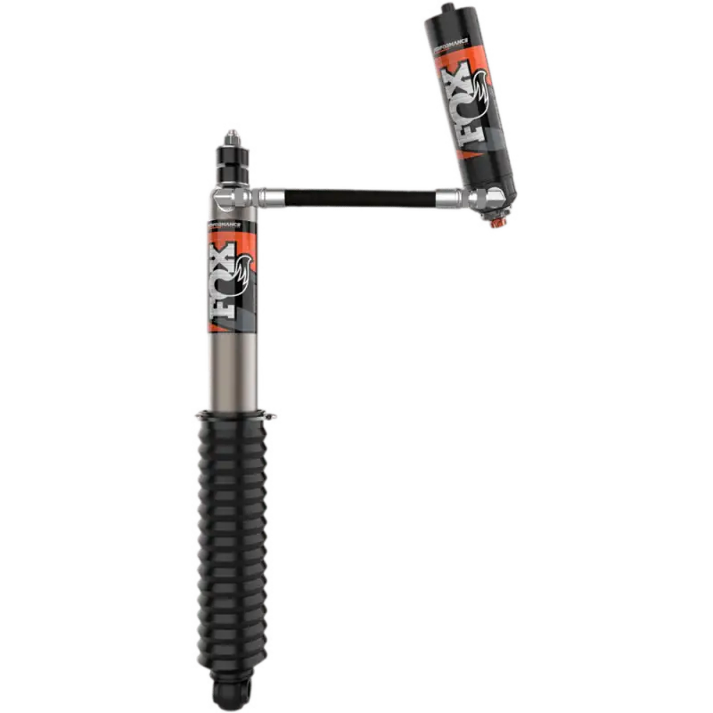 Single Fox Performance Elite 2.5 shock for Toyota Tundra 2022+, showcasing anodized finish, DSC adjuster, and durable construction for optimal ride control.