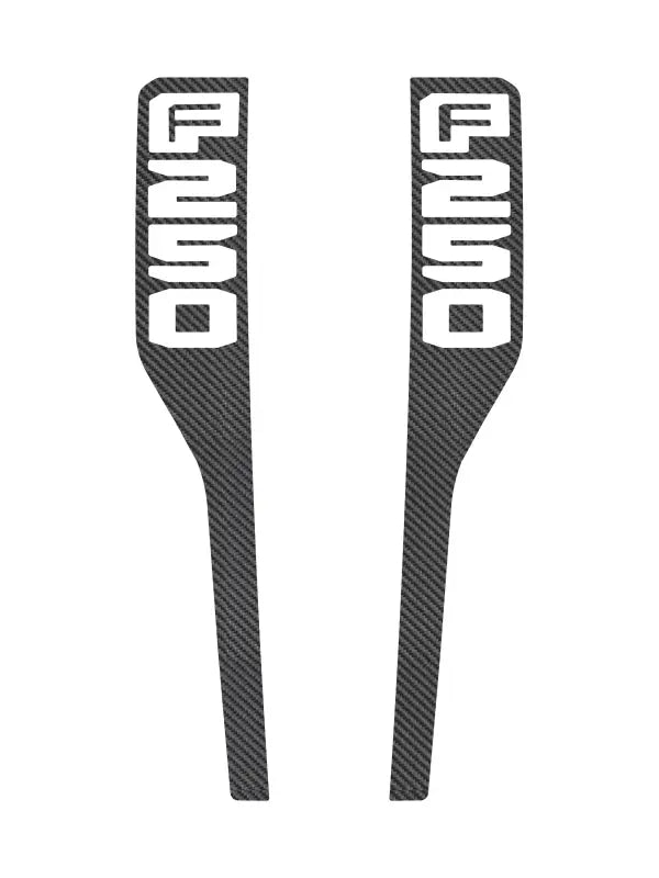 Carbon fiber F250 fender emblem overlays for 2023-2025 Ford Super Duty