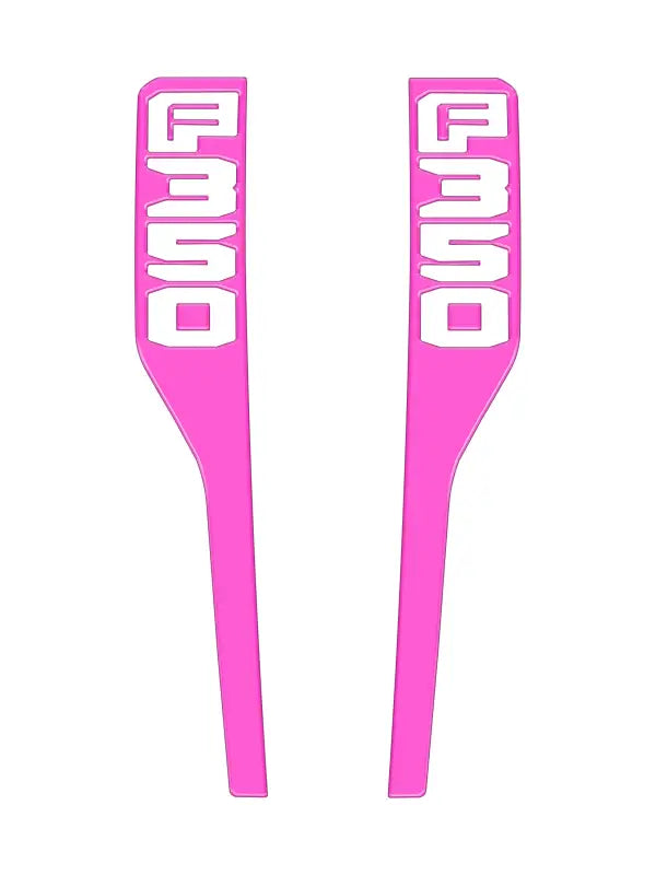 Pink F350 decals front fender emblem overlays for 2023-2025 Ford Super Duty