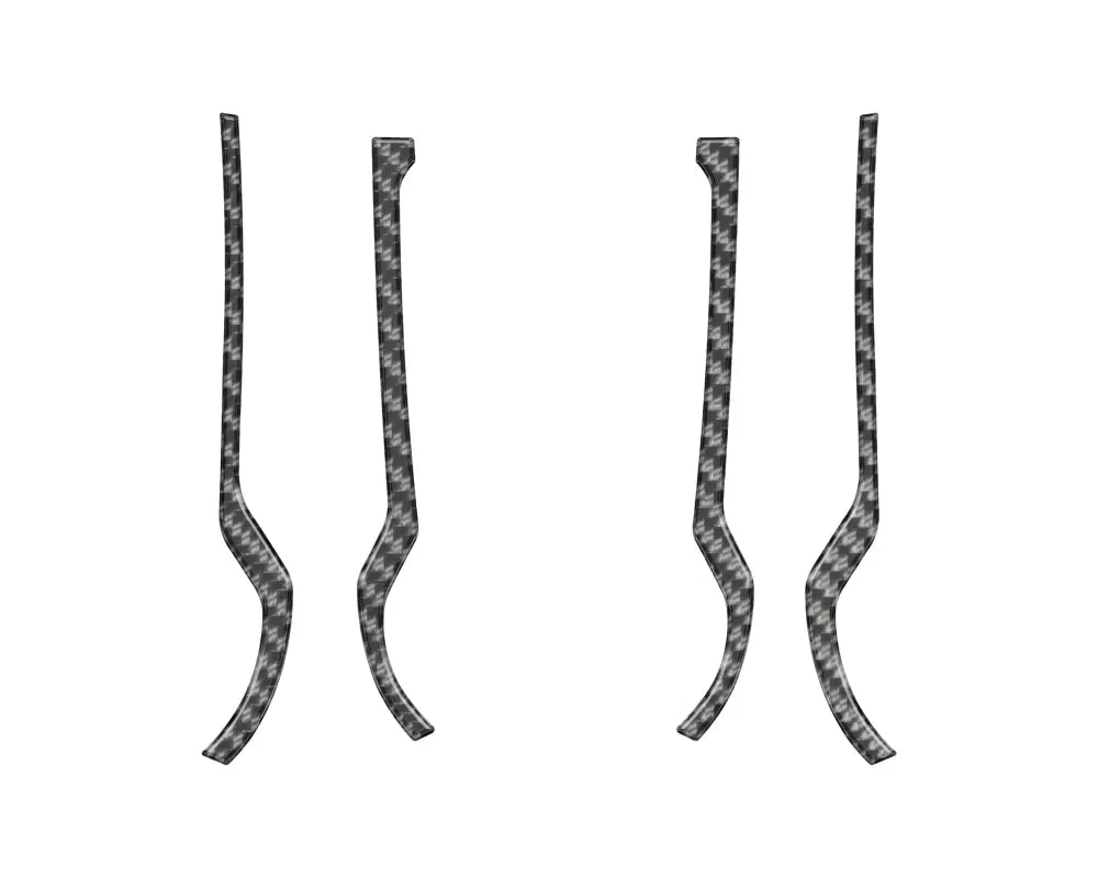 Carbon fiber trim grab rail line inserts for 2021-2024 Ford Bronco front grab rail